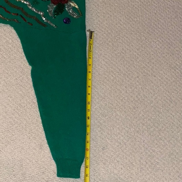 Western Collection Ramie & Cotton Sequined Crew Neck Sweater Medium - Picture 14 of 15